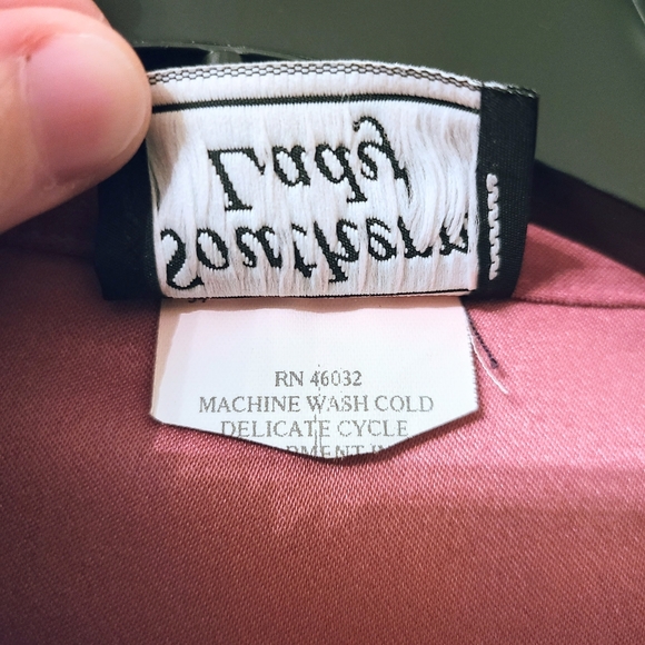 EUC Southern Lady Mauve-Pink Floral Embroidery Short Collar Suede Texture Jacket - Picture 2 of 4